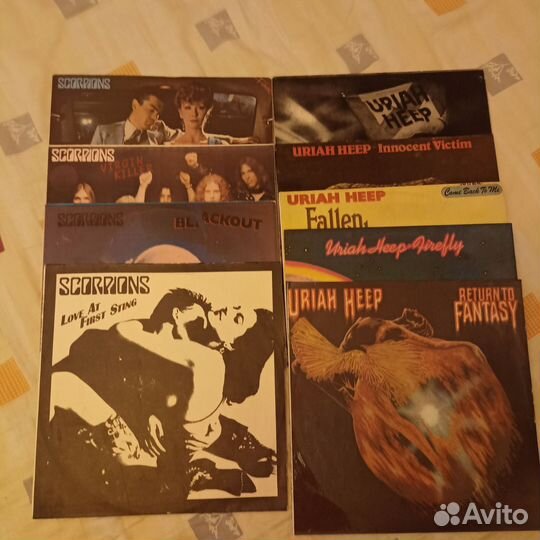 Пластинки scorpions, uriah heep