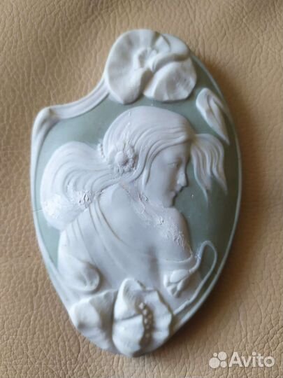 Винтажная шкатулка бисквитный фарфор