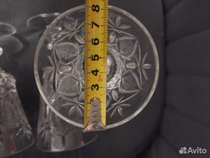 Фужеры хрусталь СССР 3шт