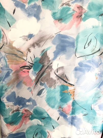 Шторы с принтом/Шторы с крупным цветочным рисунком