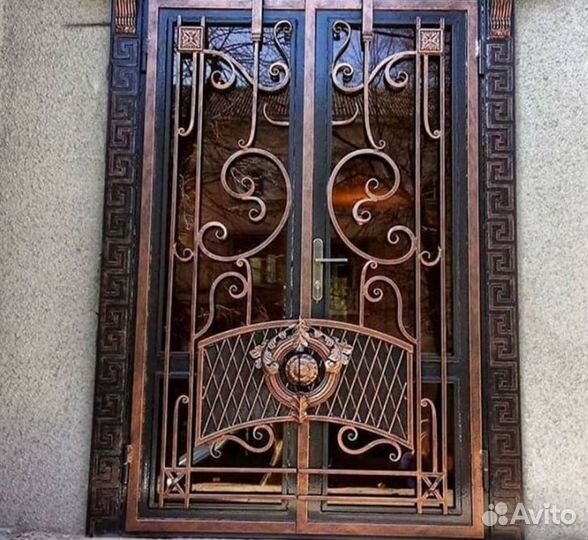 Кованые ворота и калитка