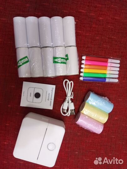 Минипринтер новый, большой набор