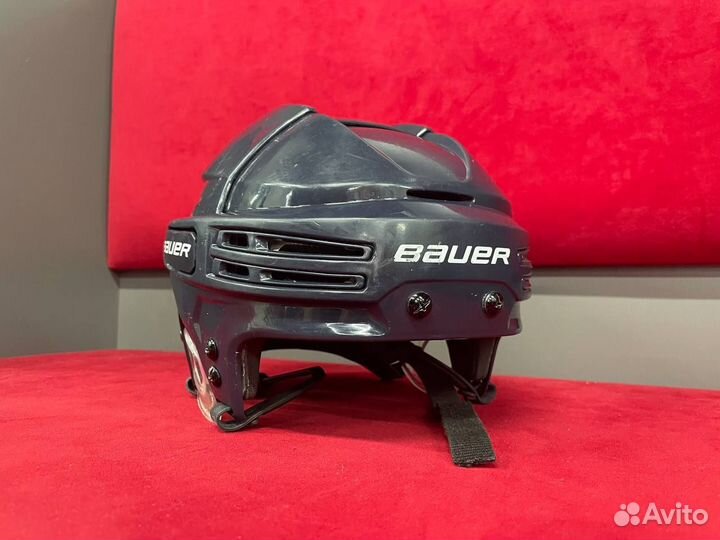 Шлем хоккейный bauer re akt 75 (M, темно-синий)