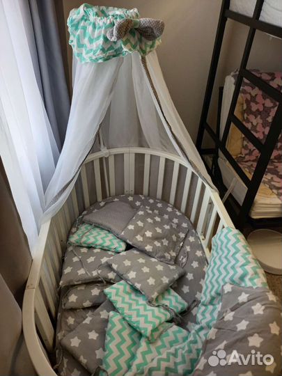 Детская кровать трансформер с маятником