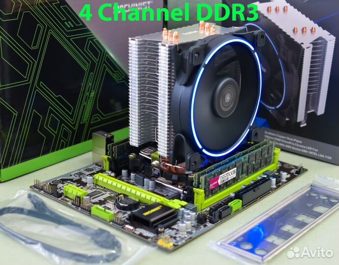 Комплект 20 потоков (E5-2670V2 + Плата) (LGA2011)