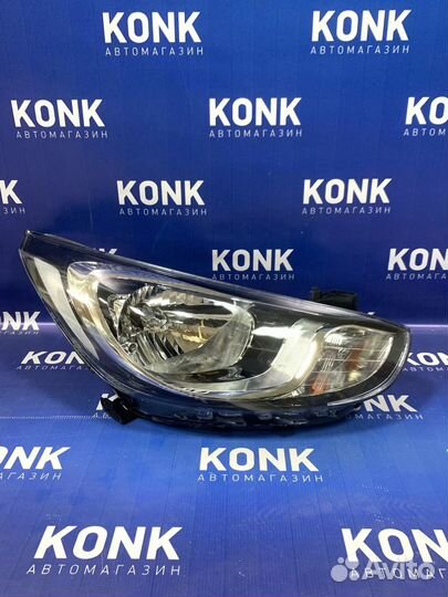 Правая фара на Хюндай Солярис 2010-2014
