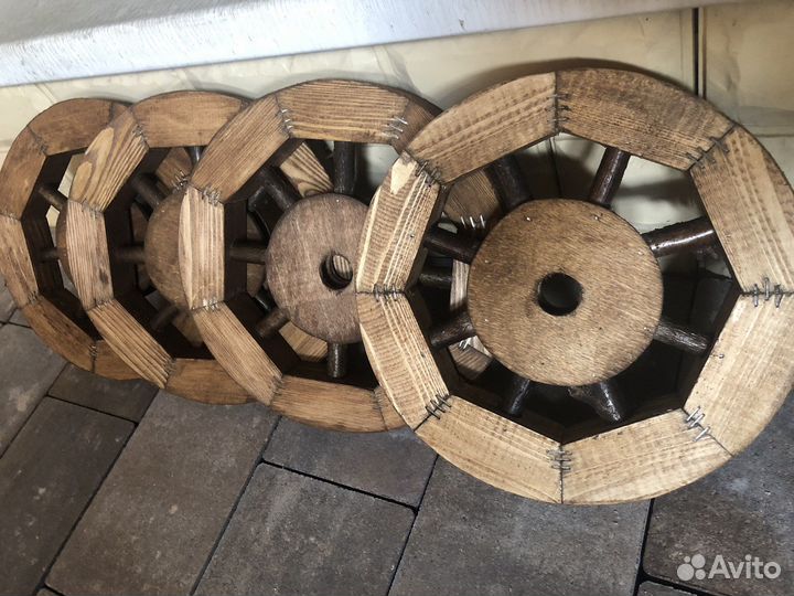 Колеса диаметр 24 для декоративных тележек