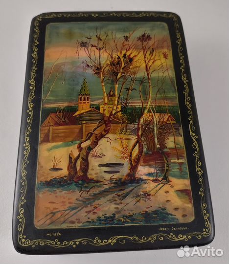 Шкатулка грачи прилетели. Мстера 1953 г. Старкова