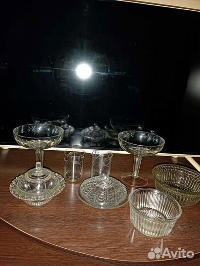 Цветное стекло.Прозрачное стекло ссср.посуда.вазы