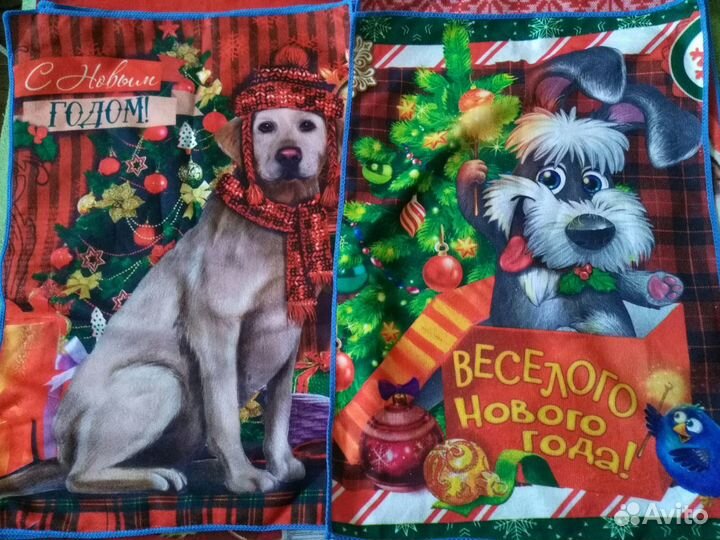 Полотенца новогодние кухонные