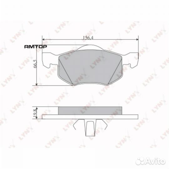 Lynxauto BD5115 Колодки тормозные дисковые перед
