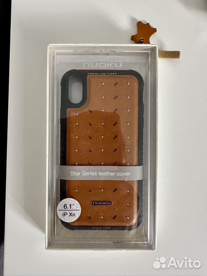 Новый кожаный чехол на iPhone Xr Nuoku