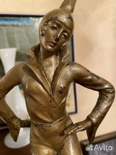 Статуэтка металл модерн Арлекин