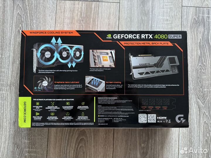 Видеокарта RTX 4080 Super Windforce V2