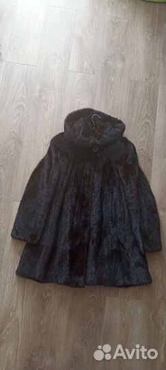 Шуба норковая с капюшоном 44 46