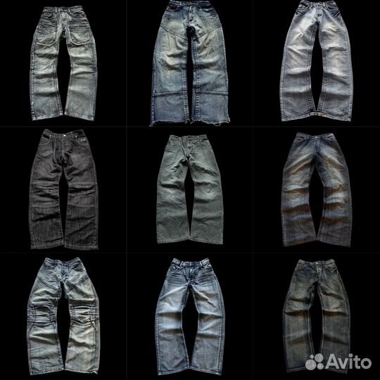 Лот Архивные джинсы серые Rick owens