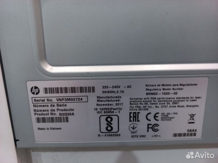 Принтер hp Laser Jet Pro M104a на запчасти