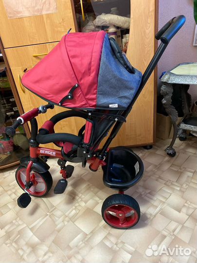 Детский велосипед с родительской ручкой