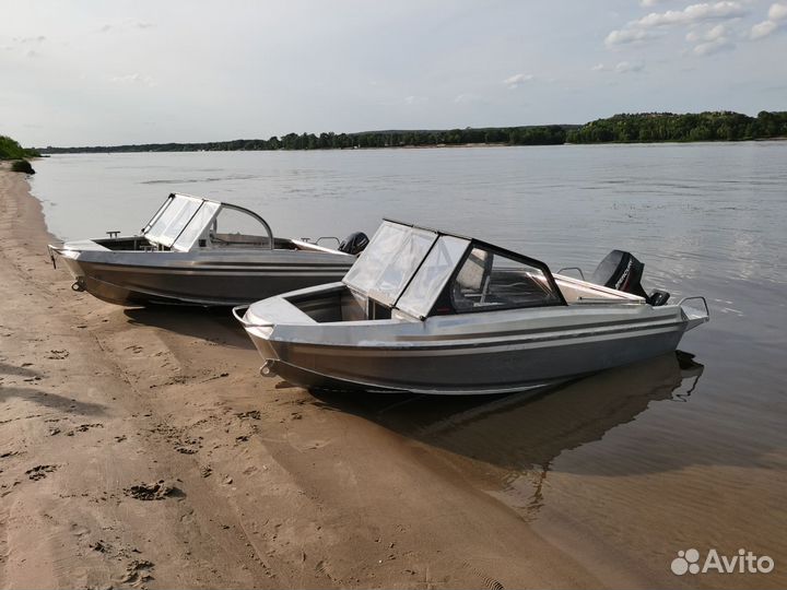 Алюминиевая моторная лодка 
