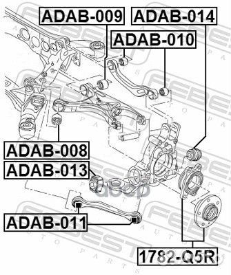 Сайлентблок заднего нижнего рычага audi A4 allroad