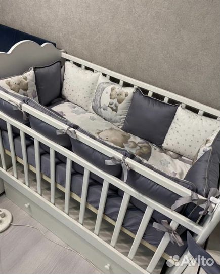 Бортики в детскую кроватку