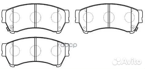 Колодки торм. mazda 6 1.8I, 2.0I 07- HP9809 HSB