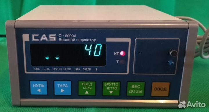 Весовой индикатор CAS CI 6000 A в наличии новый