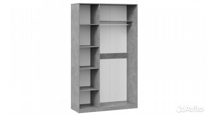 Шкаф комбинированный «Хилтон» Ателье светлый/Белый