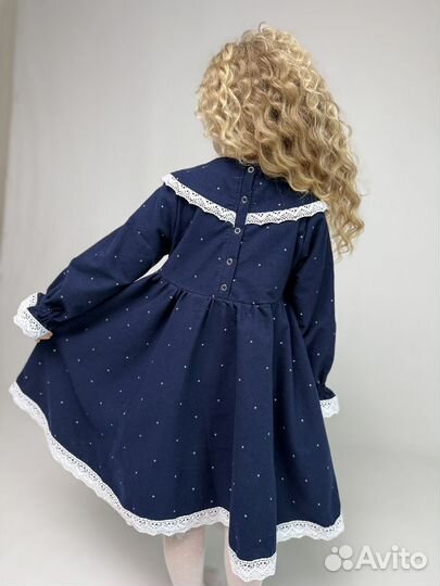 Платье из теплого хлопка