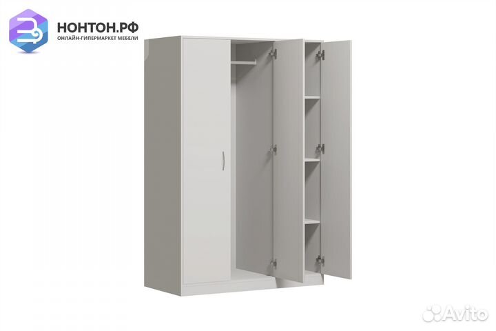 Шкаф трехстворчатый Орион белый