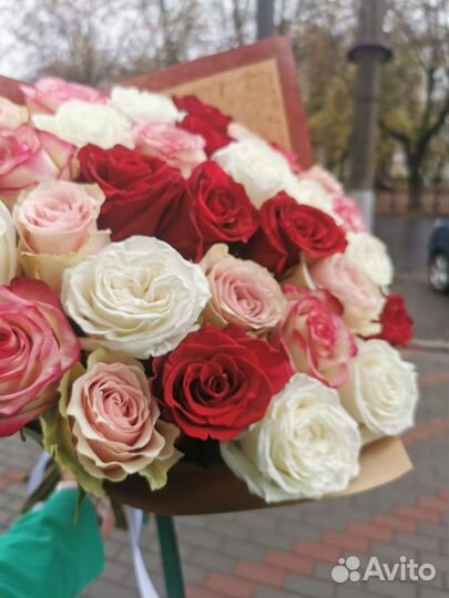 Букет из роз Розы в Кирове Букет роз 15 25 51