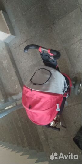 Детский велосипед трехколесный с ручкой