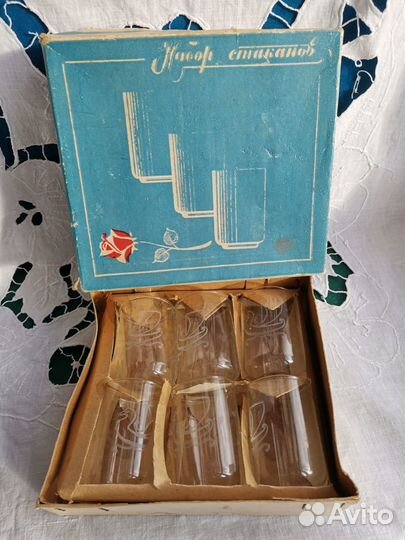 Стопки рюмки Ладья в родной коробке СССР винтаж