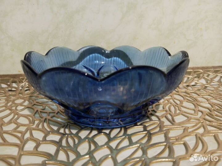 Цветное стекло синее СССР