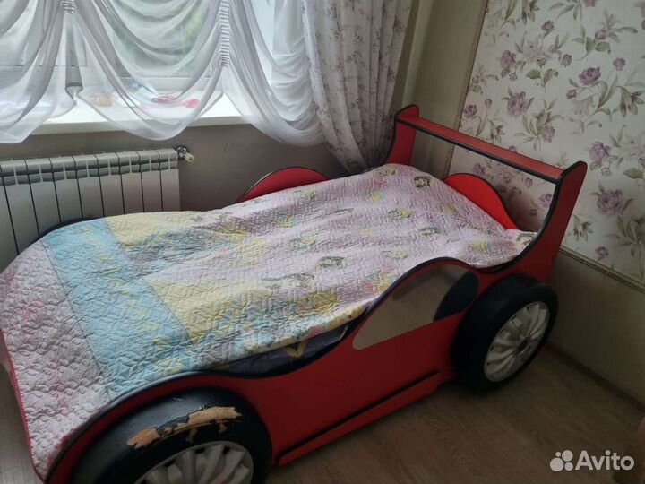 Детская кровать машина бу