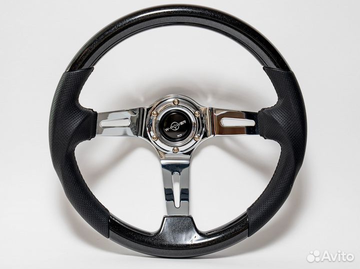 Гоночный руль W-power c выносом новый ABS