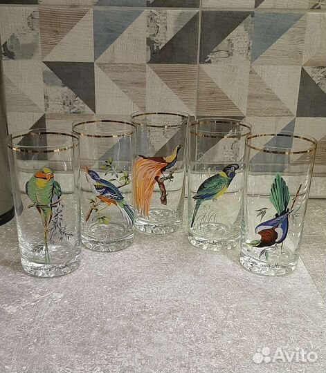 Стакан богемское стекло 