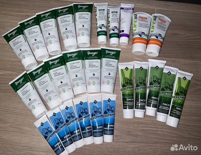 Паста, крем и скраб для очищения рук