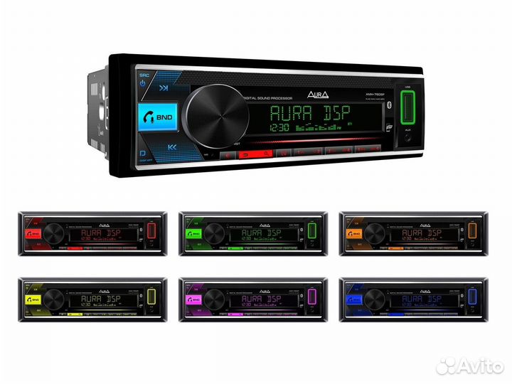 Автомагнитола процессорная Aura AMH-76DSP-NR