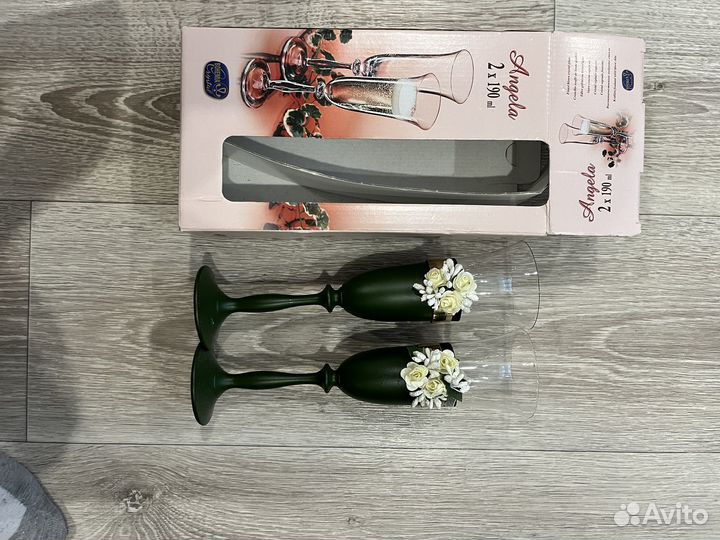 Новые свадебные бокалы пригласительные