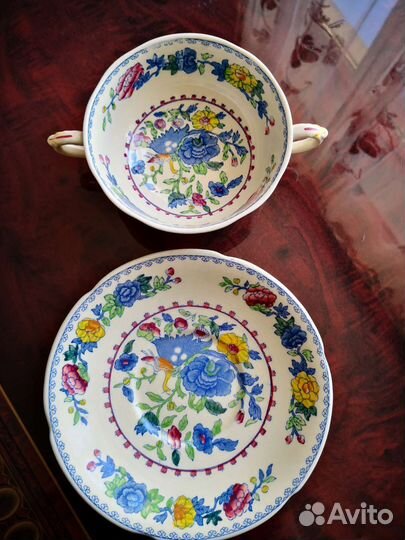 Бульонная пара Mason's антикварная