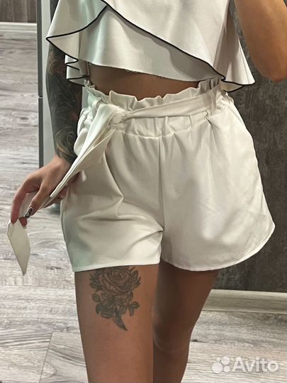 Шорты белые женские