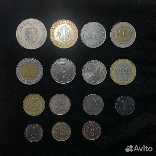 Монеты разных стран (Тунис, Украина, Израиль и др)