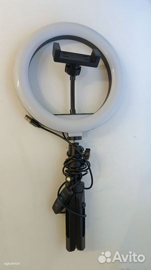 Кольцевая лампа со штативом 19см