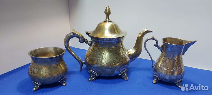 Антикварный кофейный набор E.P.N.S. Sheffield