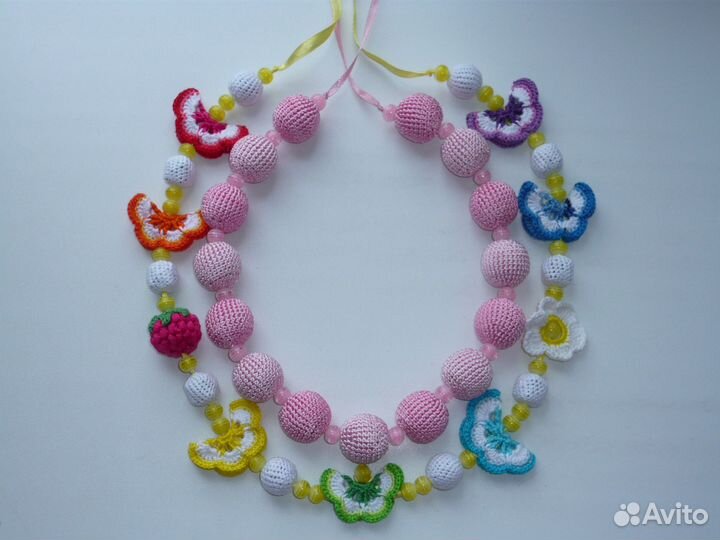 Вязаные бусы / Слингобусы / Игрушки ручной работы