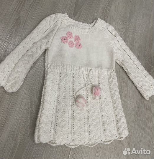 Платья для девочки теплые