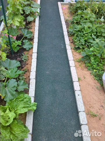 Дорожка садовая резиновая