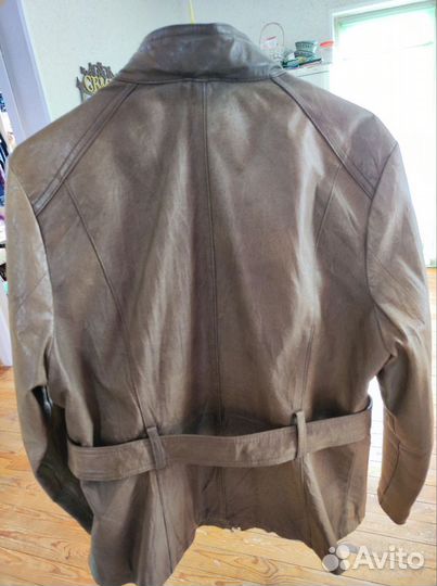 Куртка кожаная женская 46 48 натуральная ветровка