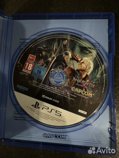 Devil may cry 5 диск для ps5